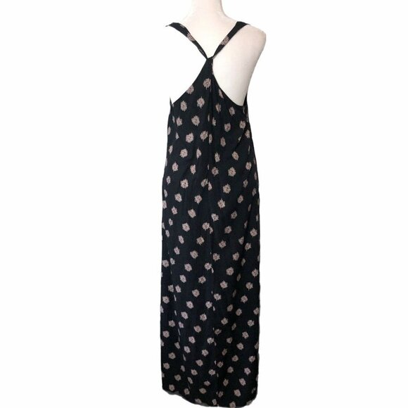 GAP Size S Black Maxi Dress Sleeveless Twist Back - Picture 3 of 8
